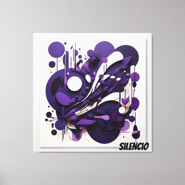 Toile Lienzo Decorativo Biodiversidad Nocturna Silencio (Recto)