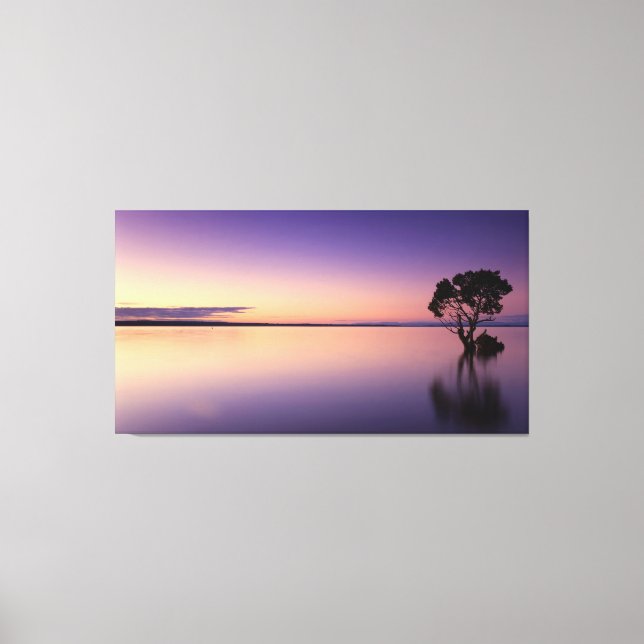 Toile Lienzo Tríptico Paisaje Natural Lago (Recto)