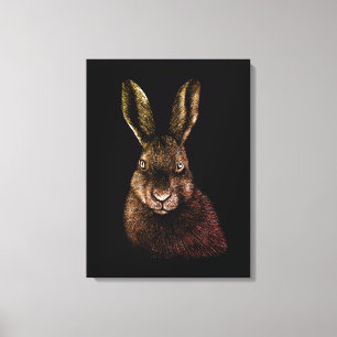 Toile Lièvre, lapin, dessin