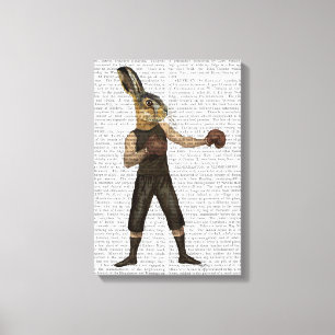 Toile Lièvres de boxe