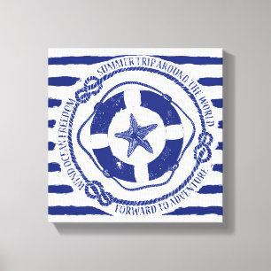 Toile Lifebuoy et étoiles de mer