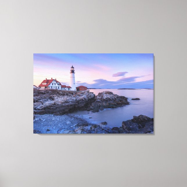 Toile Lighthouses | Cape Elizabeth, Maine (Recto)