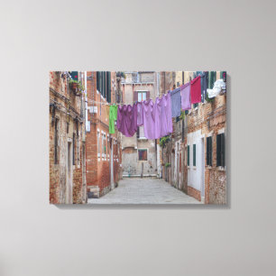 Toile Ligne De Vêtements À Venise Italie