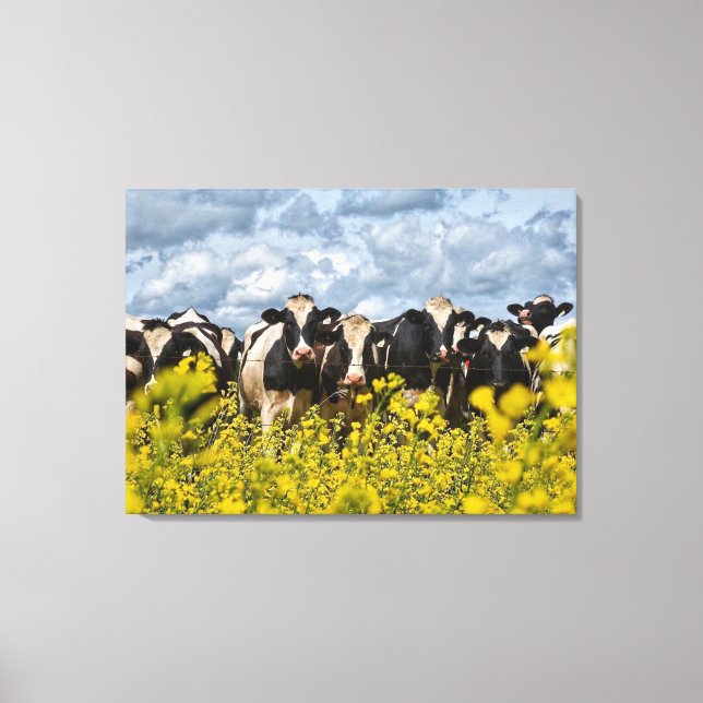 Toile Ligne des vaches Holstein (Recto)
