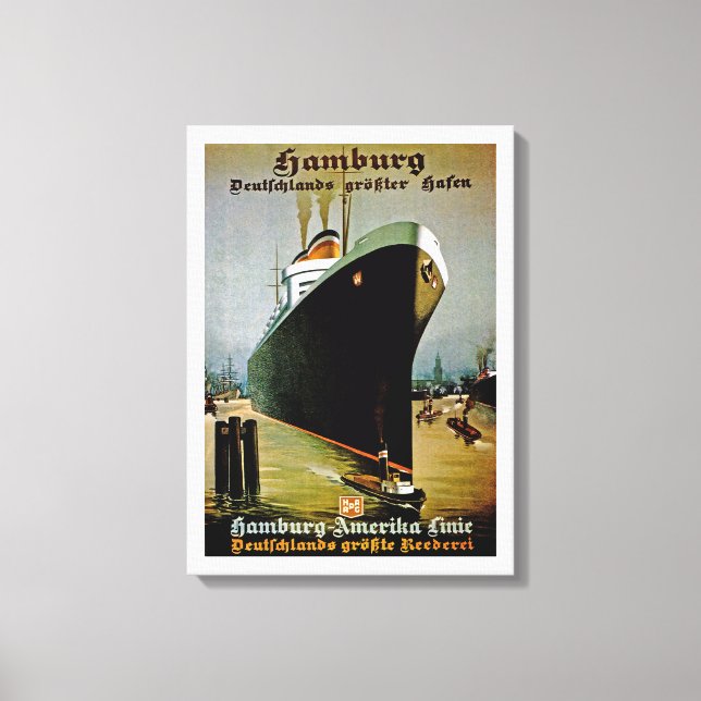 Toile Ligne Hambourg-Amerika (Recto)