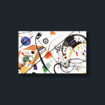 Toile Ligne Kandinsky<br><div class="desc">Poster en toile Kandinsky Transverse Lines. Huile sur cavas à partir de 1923. L'artiste russe Wassily Kandinsky était un maître de l'espace blanc et des lignes noires. Transverse Line propose des strockes noirs durs signature Kandinsky sur une toile blanche croisant une variété de formes colorées. Un beau cadeau pour les...</div>