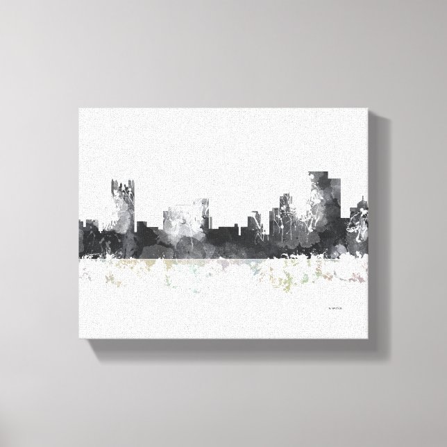 TOILE LIGNE SKYLIQUE DE PITTSBURGH PENNSYLVANIA (Recto)