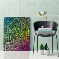 Lignes de couleur arc-en-ciel surréaliste psychédé