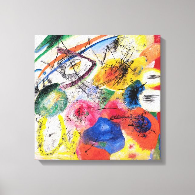 Toile Lignes noires Kandinsky (Recto)