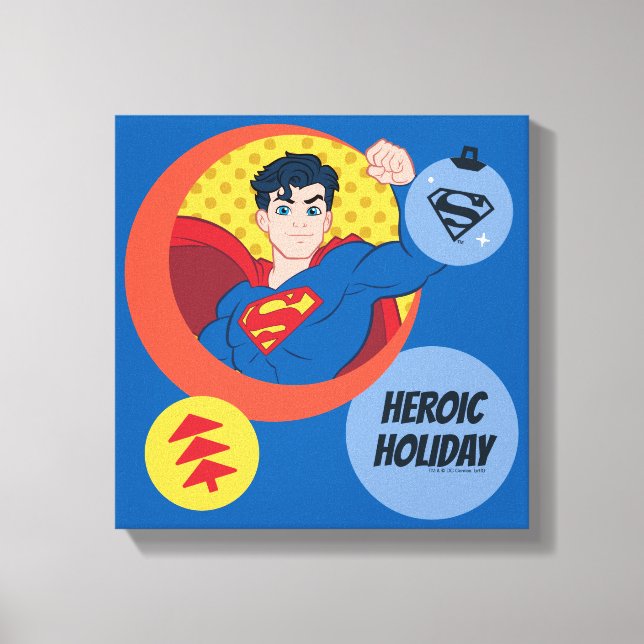 Toile Ligue de Justice Superman Holiday Bauble (Recto)