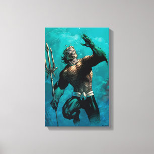 Toile Ligue Justice #10 Aquaman Noyé Variant de Terre