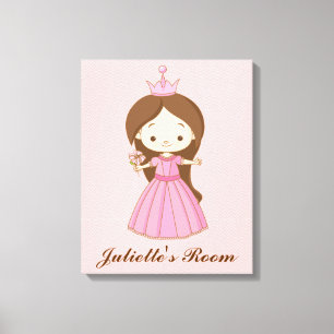 Toile Li'l Princess Personnalisé Girls Room Canvas