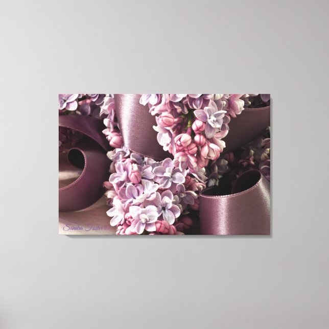 Toile Lilac Et Ruban (Recto)
