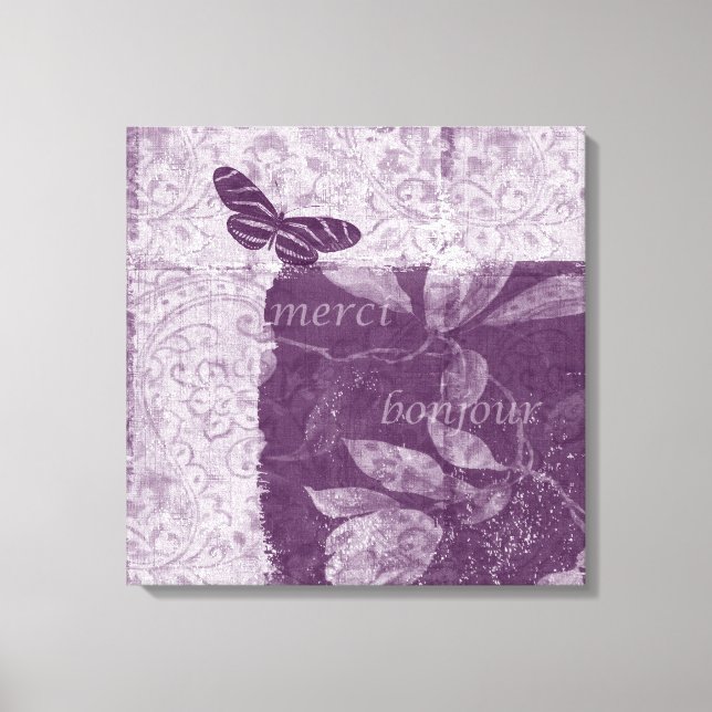 Toile Lilac français inspiré (Recto)