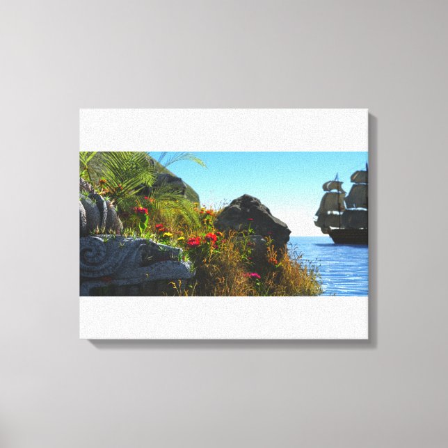 Toile L'île perdue (Recto)