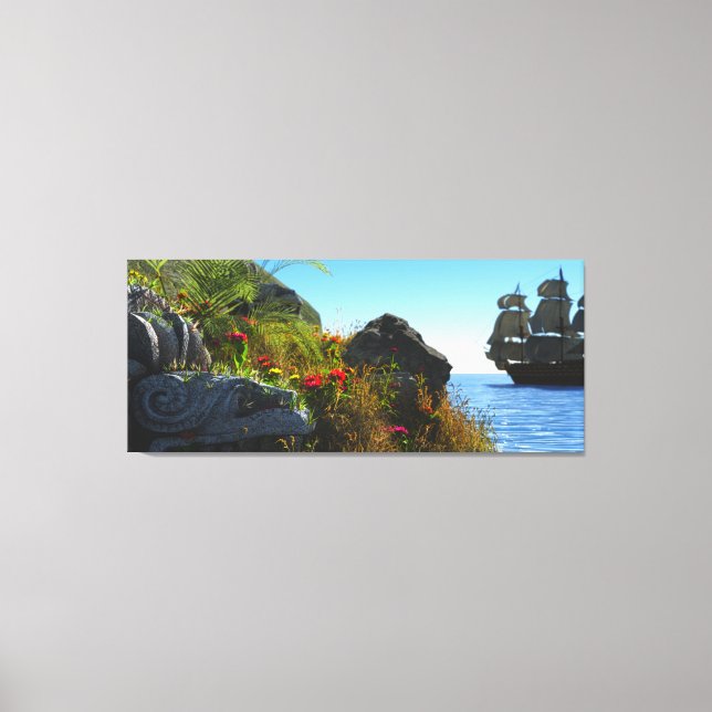 Toile L'île perdue (Recto)