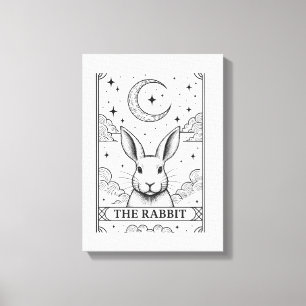 Toile L'Illustration de la carte de tarot de la Lune Mys
