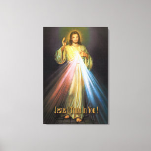 TOILE L'IMAGE DE DÉVOTION DIVINE MERCY