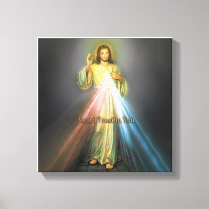 TOILE L'IMAGE DE DÉVOTION DIVINE MERCY