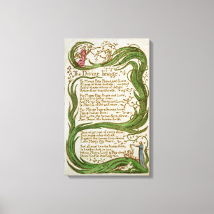 Toile L'image divine, de Chansons d'Innocence, 1789