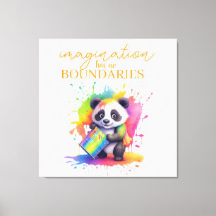 Toile L'imagination n'a pas de limites — Affiche pour ch