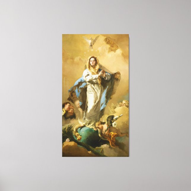 Toile L'Immaculée Conception par Giovanni B. Tiepolo (Recto)