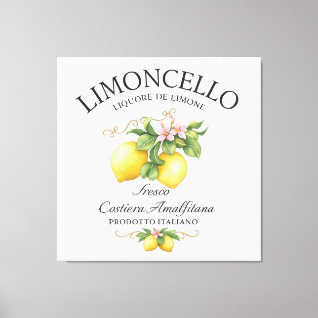 Toile Limoncello Italy Amalfi Coast (Recto)