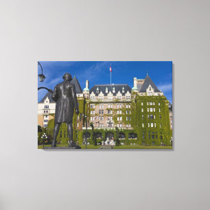 Toile L'impératrice hôtel et la statue du capitaine Ja