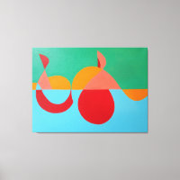 L'impression d'art moderne de la Clef Orange