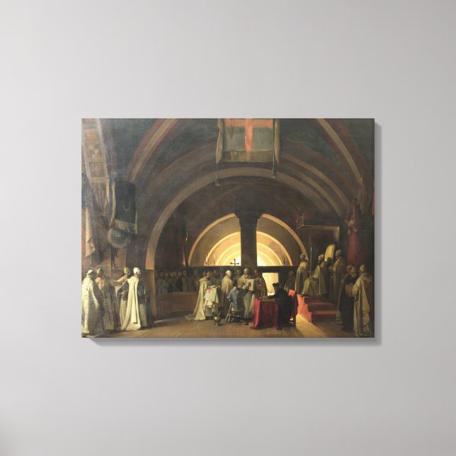 Toile L'Inauguration de Jacques de Molay (Recto)