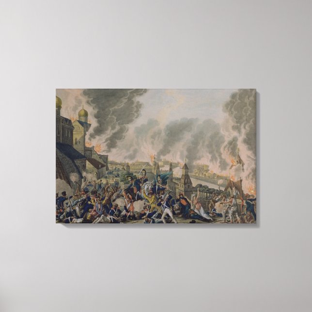 Toile L'incendie de Moscou, 15 septembre 1812, 1813 (Recto)