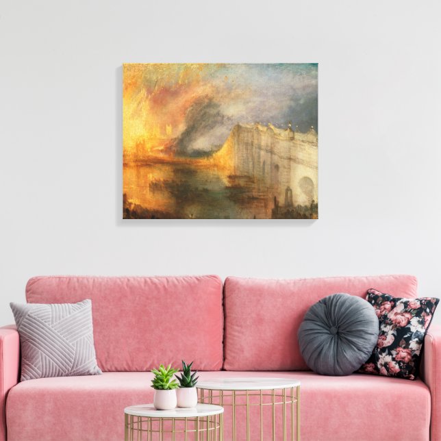 Toile L'incendie des maisons des Lords et des Communes (Insitu(Salon))