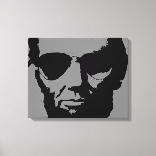 Toile Lincoln avec lunettes de soleil Aviator (Noir)