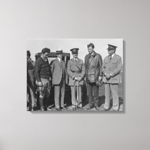 Toile Lindbergh et Wright à la photographie de champ de