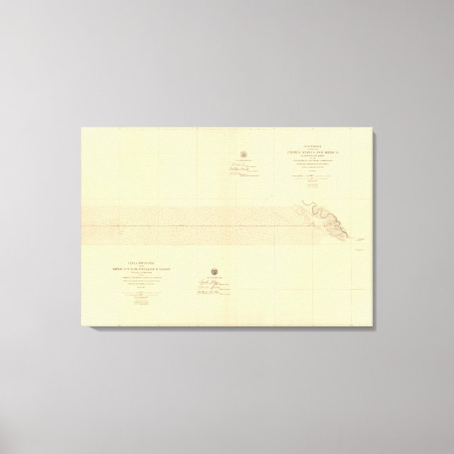 Toile Linea Divisoria Entre Mexique 1 (Recto)