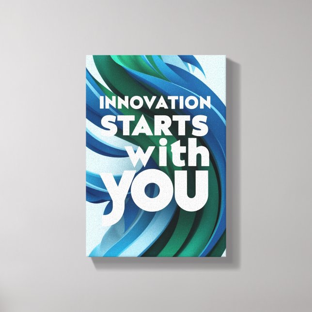 Toile L'innovation commence avec vous option 2 (Recto)