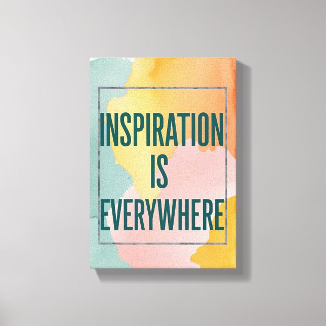 Toile L'inspiration est partout (Recto)