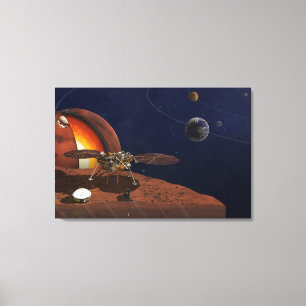 Toile L'interprétation de l'artiste de la Lander de visi