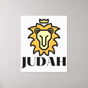 Toile Lion De Judah Couronne Canvas Mur Art