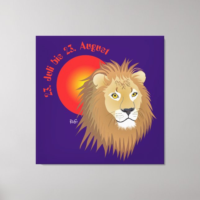 Toile Lion du 23 juillet au 22 août (Recto)