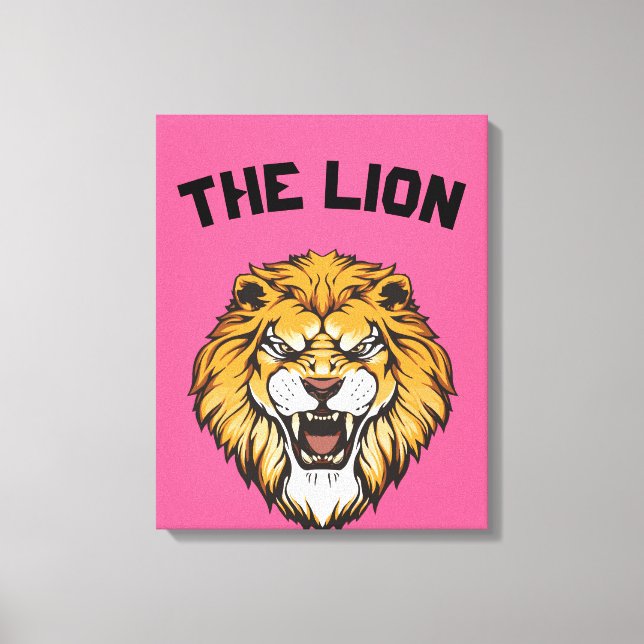 Toile "Lion majestueux" (Recto)
