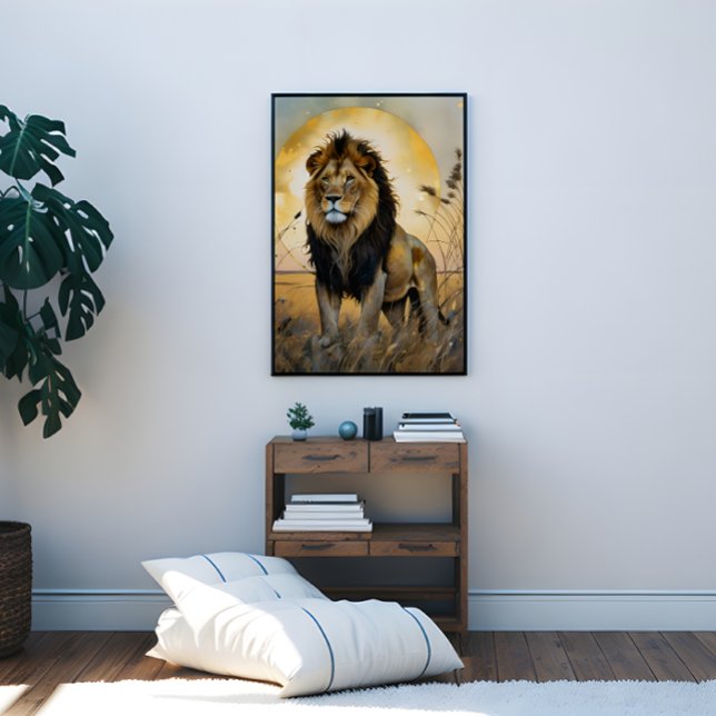 Toile Lion majestueux (Majestic Lion Canvas Print)