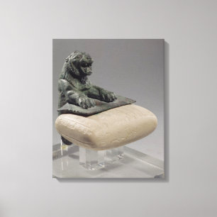 Toile Lion tenant une tablette de fondation hurrienne, c