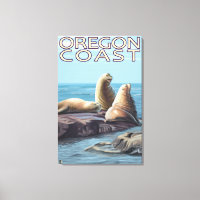 Lions de la mer de l'Oregon