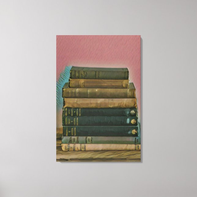 Toile Lire un cadeau d'illustration (Recto)