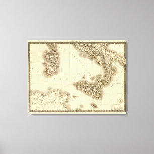 Toile L'Italie, Suisse, nord d'Illyria