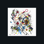 Toile Lithographie de Vierte Bauhausmappe par Kandinsky<br><div class="desc">Lithographie fur die Vierte Bauhausmappe par Wassily Kandinsky,  1913. Une lithographie abstraite d'art vintage aux couleurs jaune,  bleu,  rouge et vert avec des lignes noires classiques et des formes géométriques célèbres pour Kandinsky.</div>