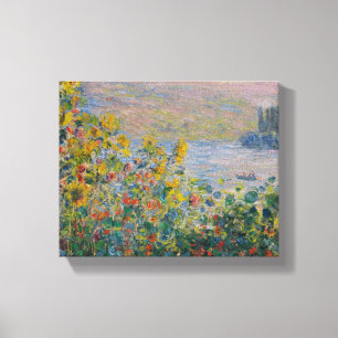 Toile Lits à fleurs à Vétheuil - Claude Monet