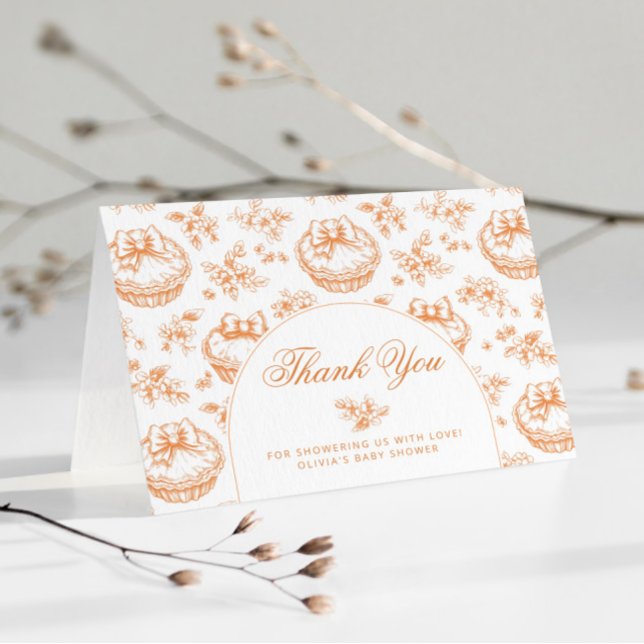 Toile Little Cutie baby shower à tarte merci (Créateur téléchargé)