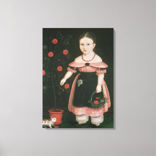 Toile Little Girl in Lavender, c.1840